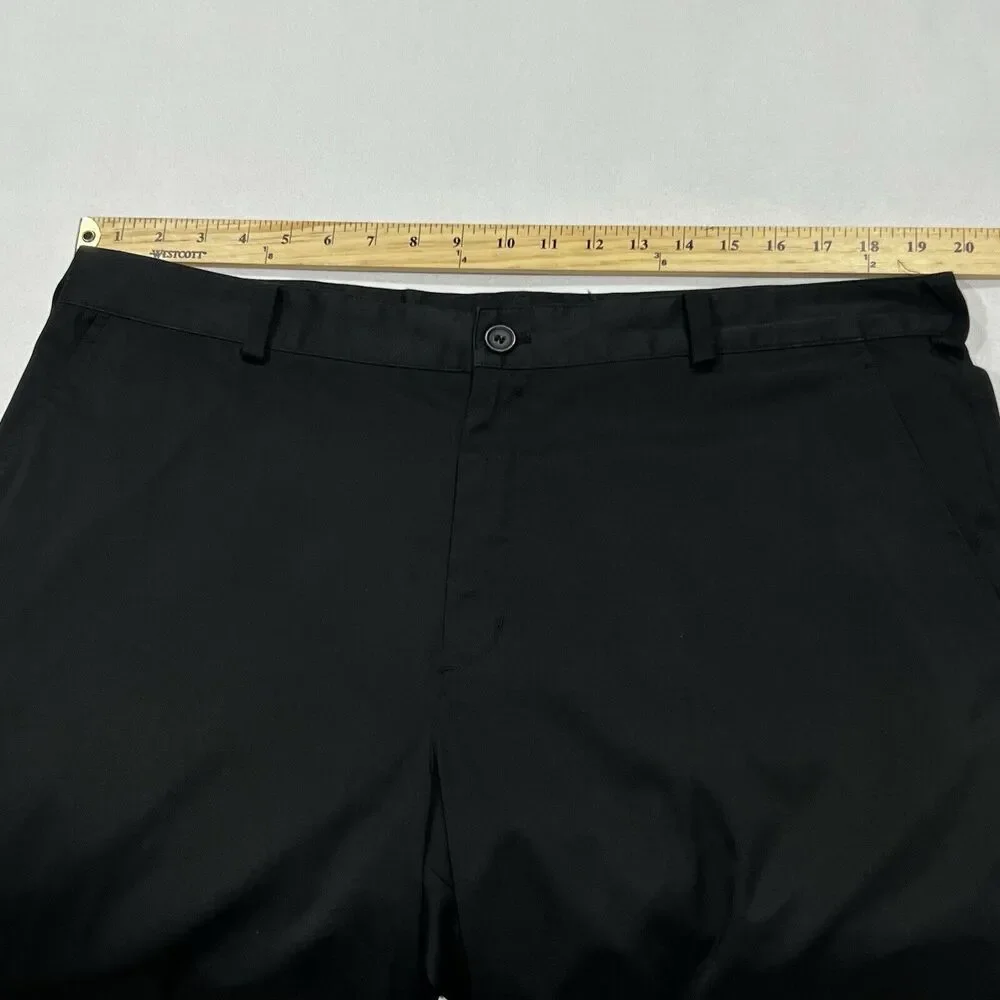 Nike Golf Shorts Men Black Performance Dri Fit Stretch Athletic‎ Chino Size 38